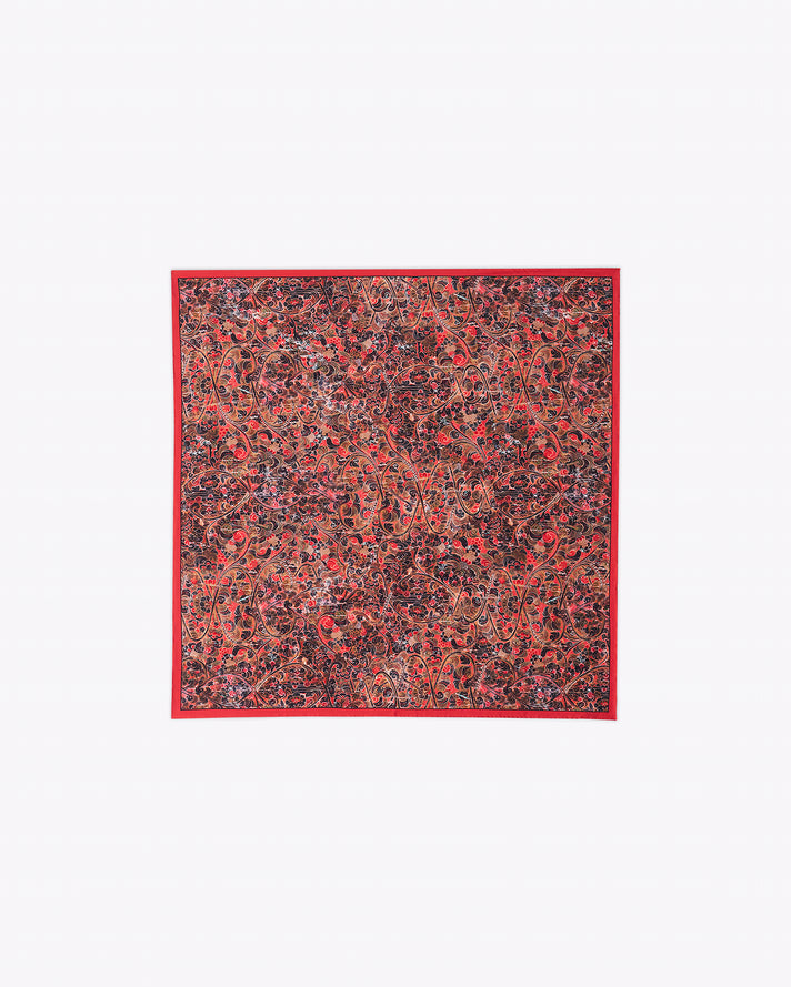 红色螺旋佛系围巾    