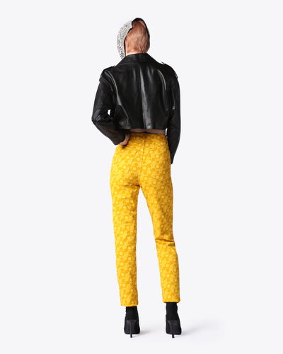 ARCHIVE YELLOW DENIM SLIM PANTS