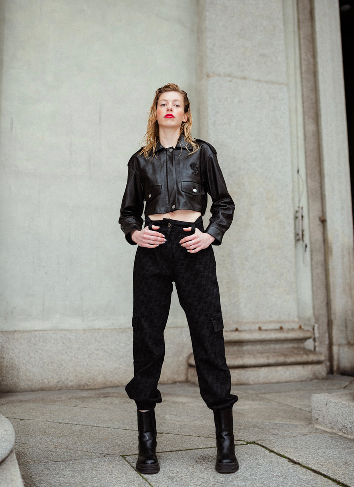 HIGH-WAISTED PANTS WITH POCKETS - G|Forever
