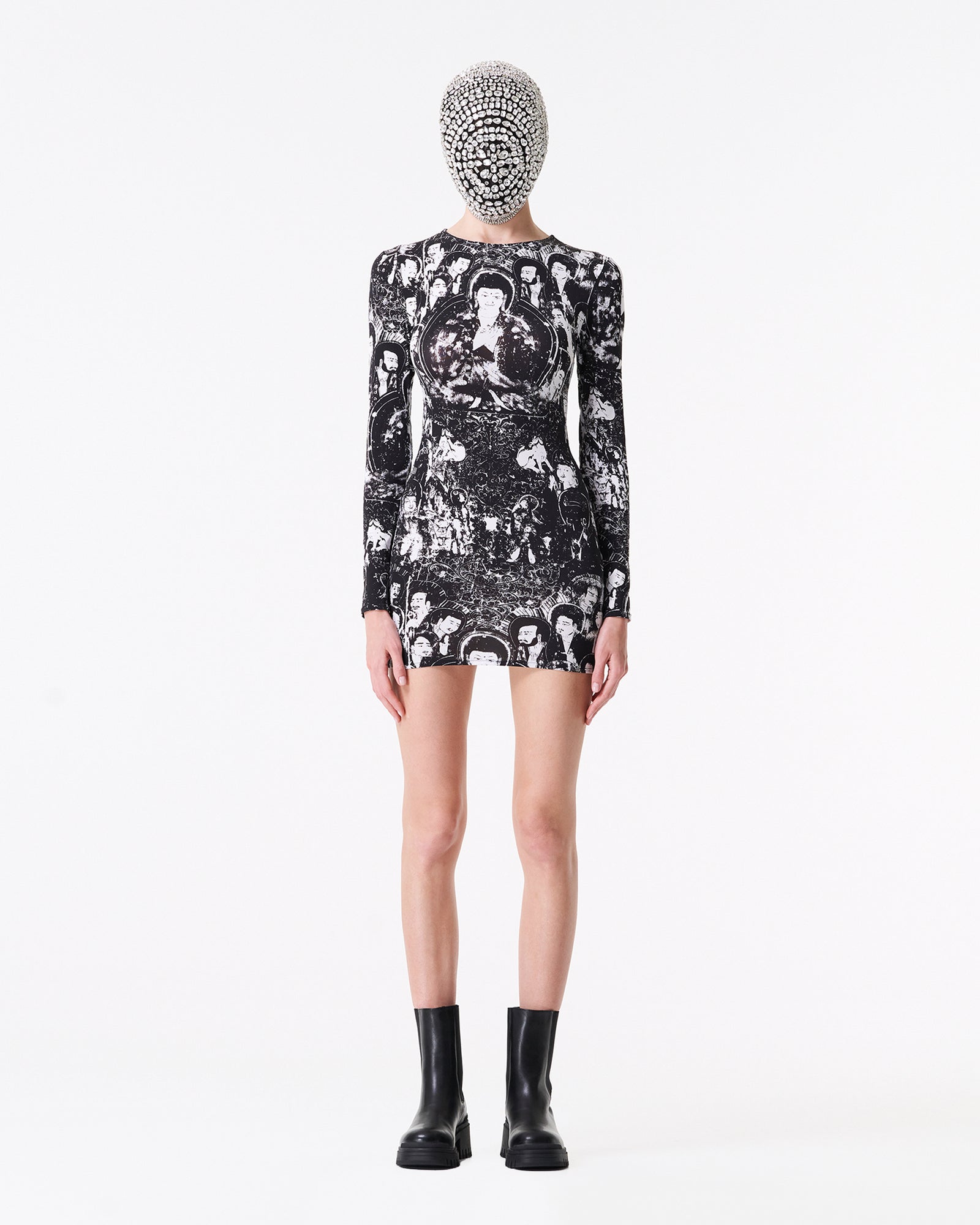 Buddha bodycon mini-dress