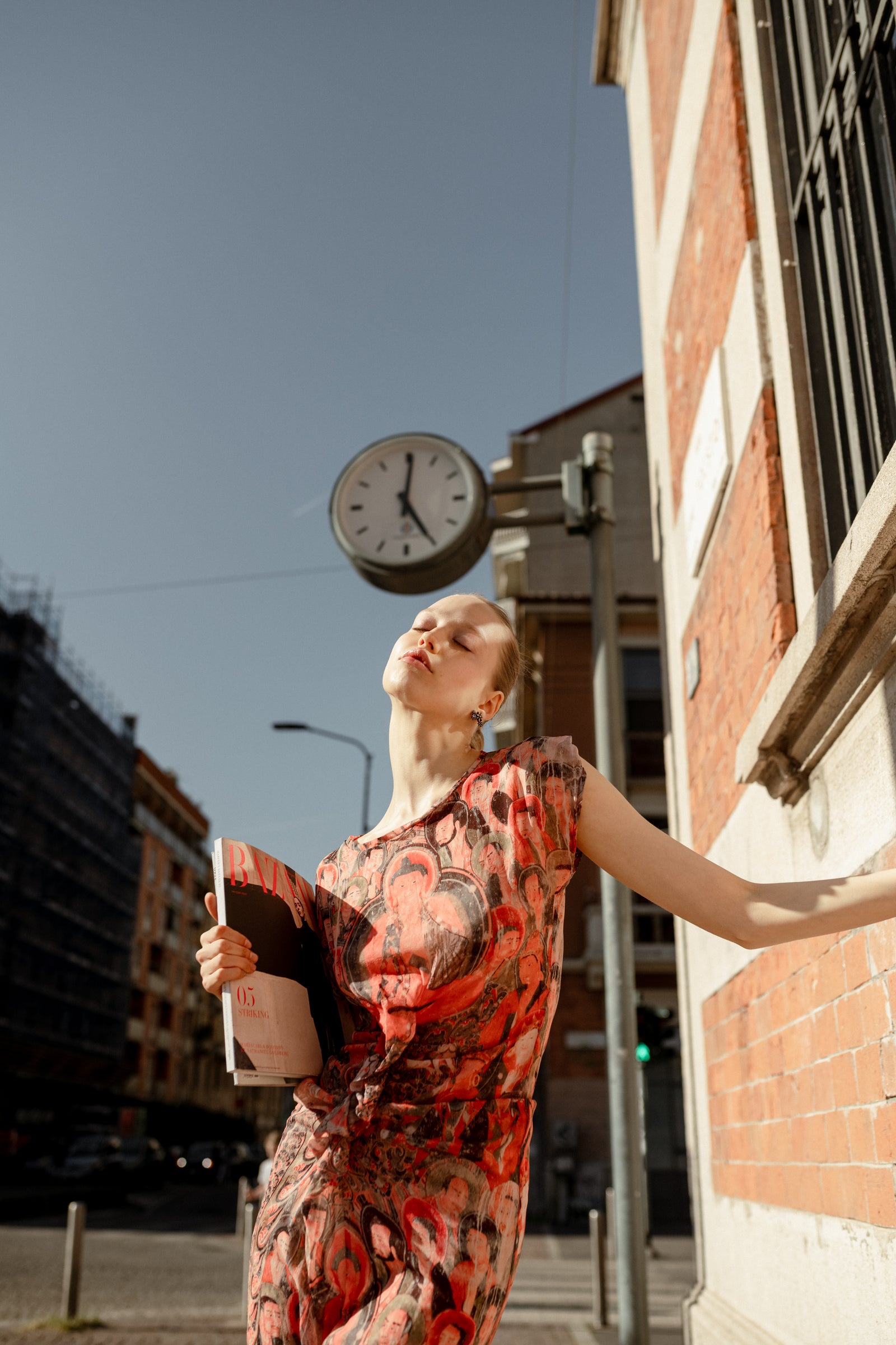 Buddha silk midi dress