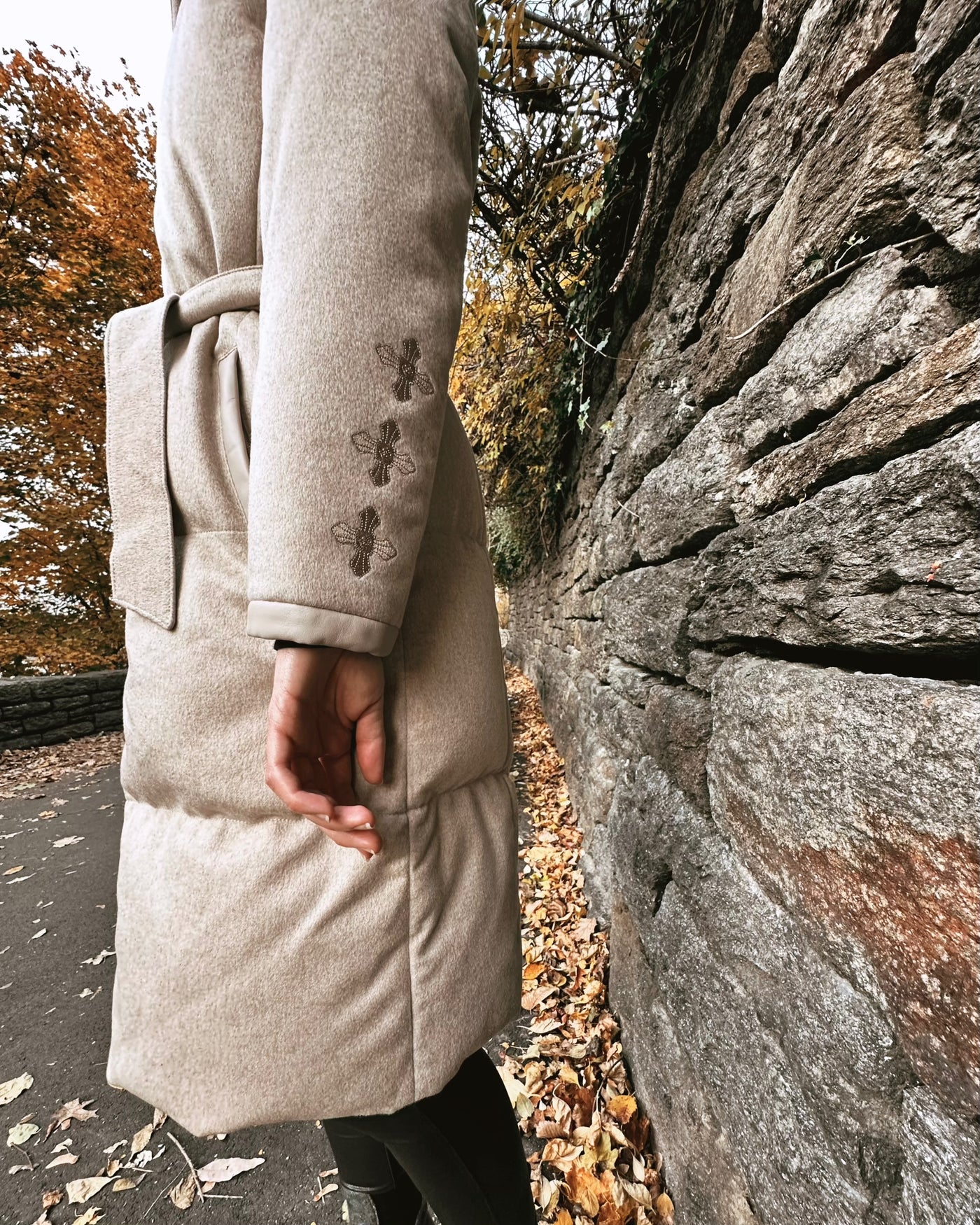 KNEE-LENGTH CASHMERE PARKA