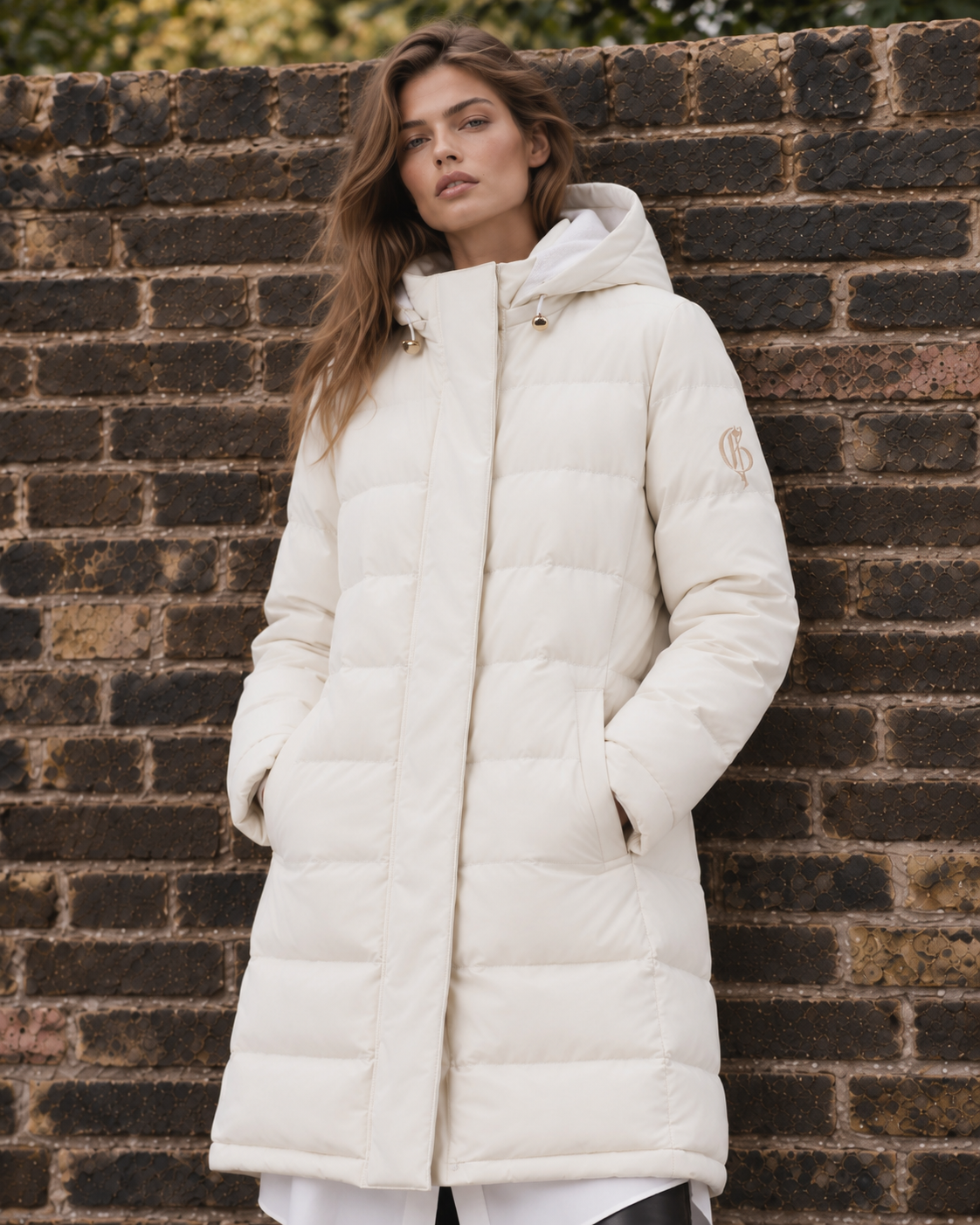WHITE PADDED COAT