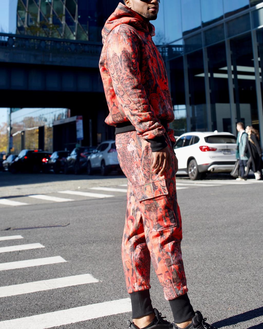 Buddha red joggers