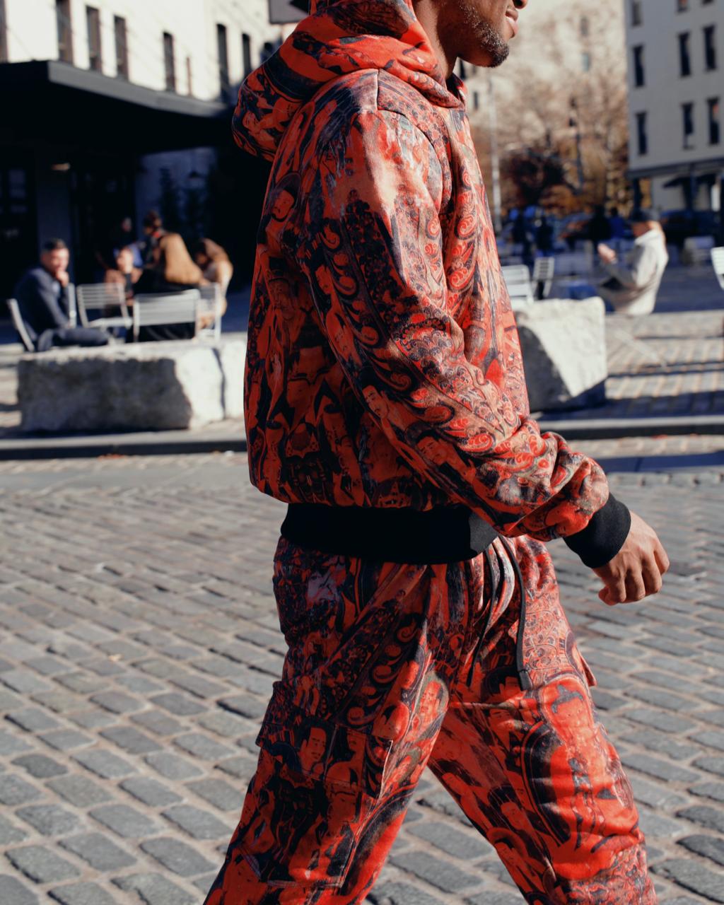 Buddha red joggers