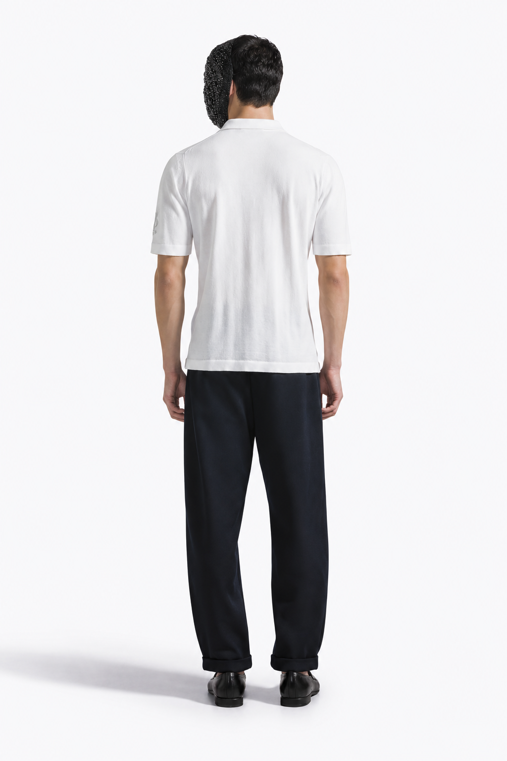 White Polo V-Neck