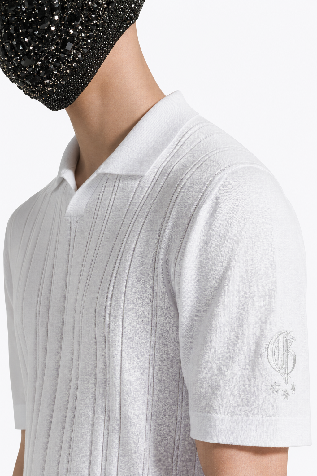 White Polo V-Neck
