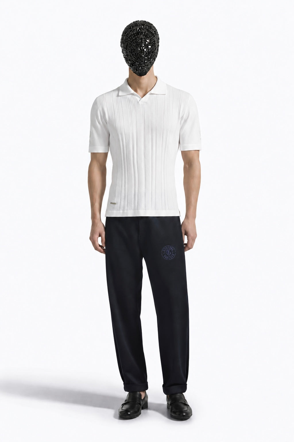 White Polo V-Neck
