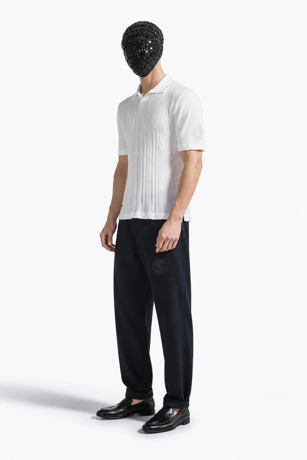 White Polo V-Neck