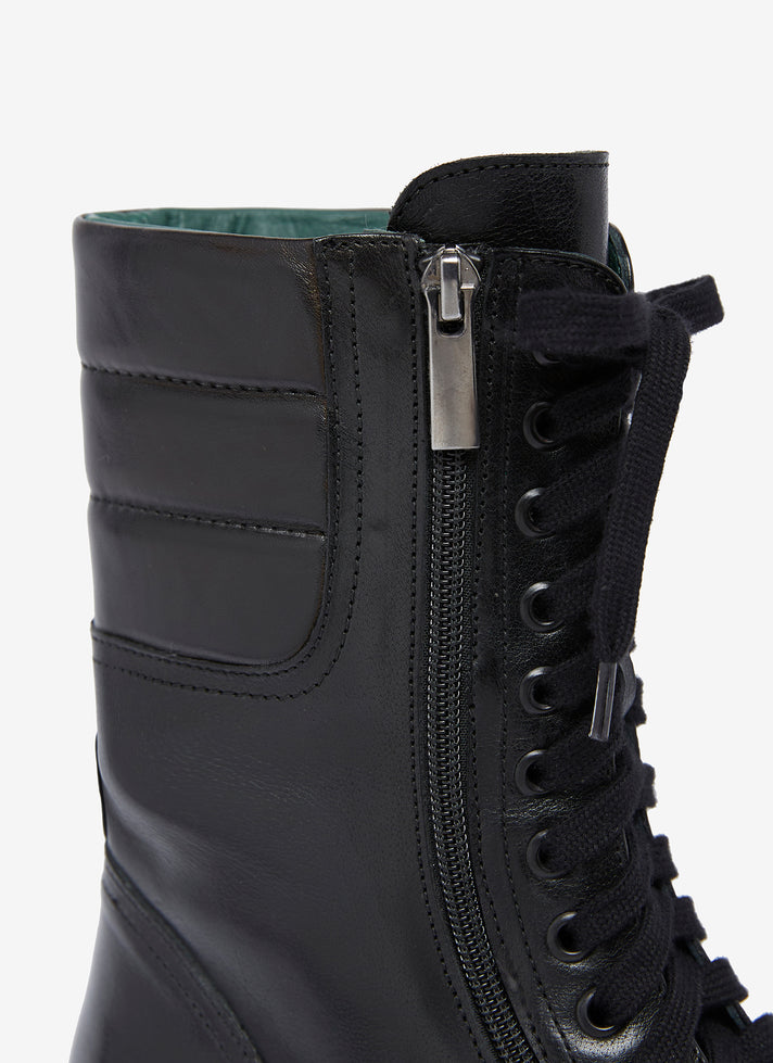 Black High-Laced Boots