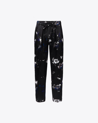 UNISEX MIDNIGHT GARDEN SILK PANTS