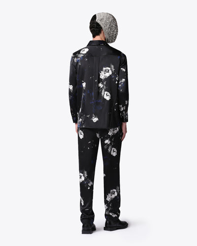 UNISEX MIDNIGHT GARDEN SILK SHIRT