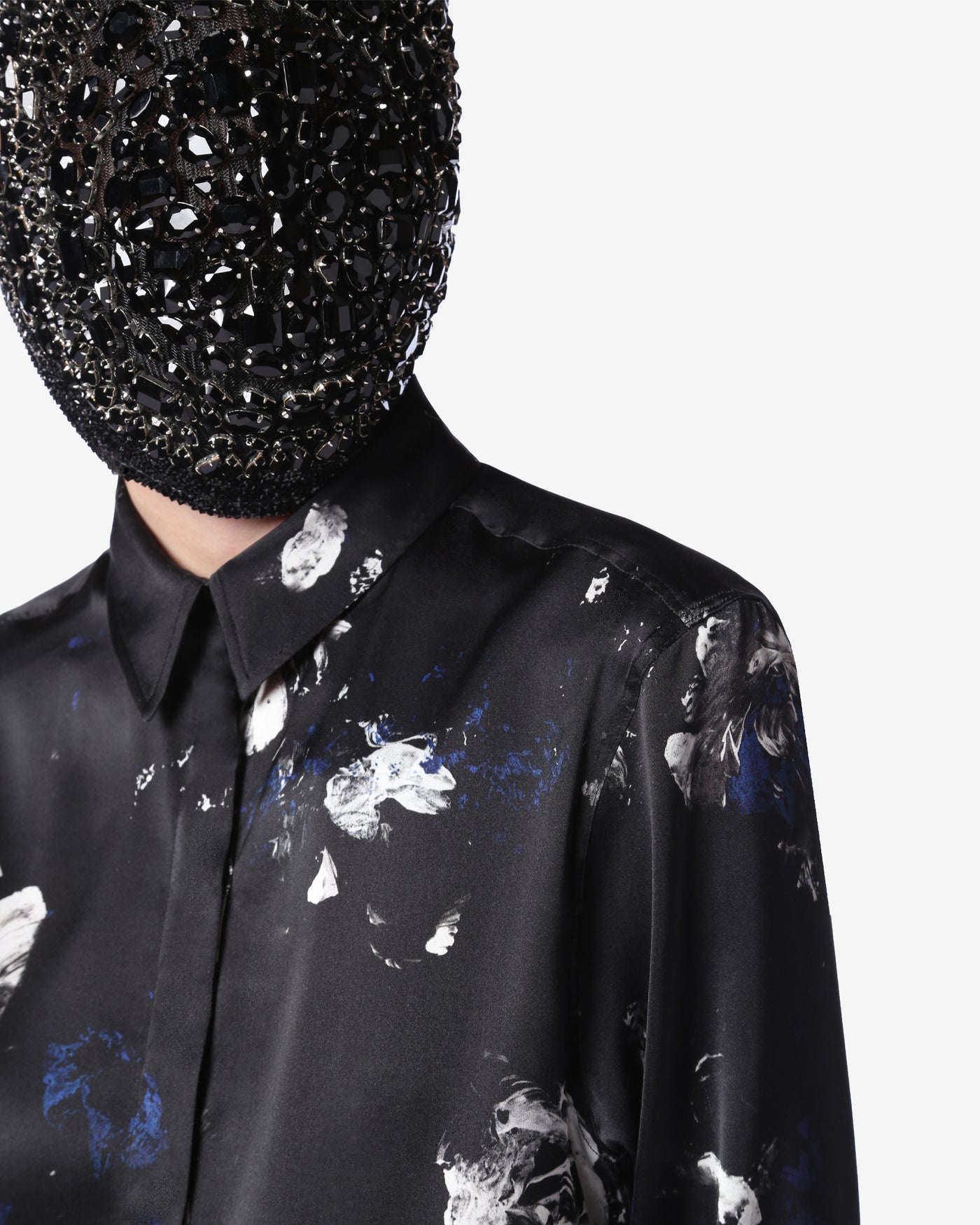 UNISEX MIDNIGHT GARDEN SILK SHIRT