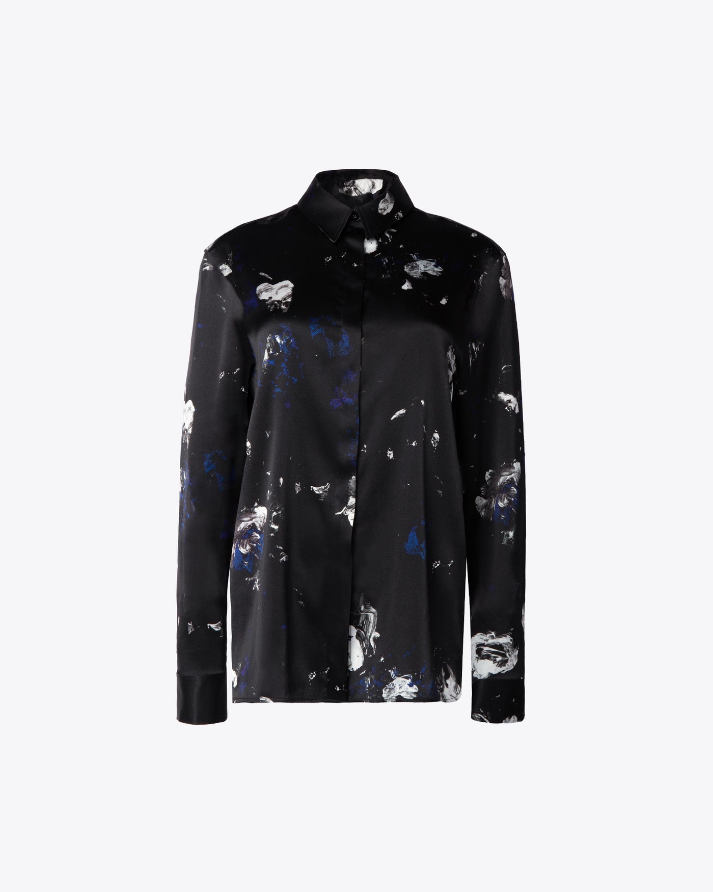 UNISEX MIDNIGHT GARDEN SILK SHIRT