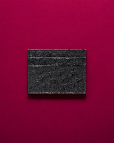 Cardholder in Ostrich skin