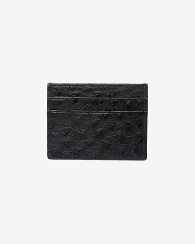 Cardholder in Ostrich skin