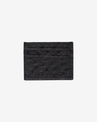 Cardholder in Ostrich skin