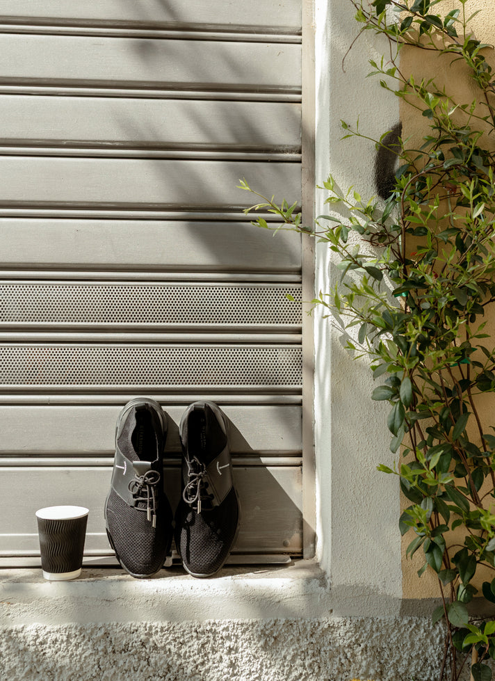 BLACK VENTURE FIT ATHLETIC SNEAKERS