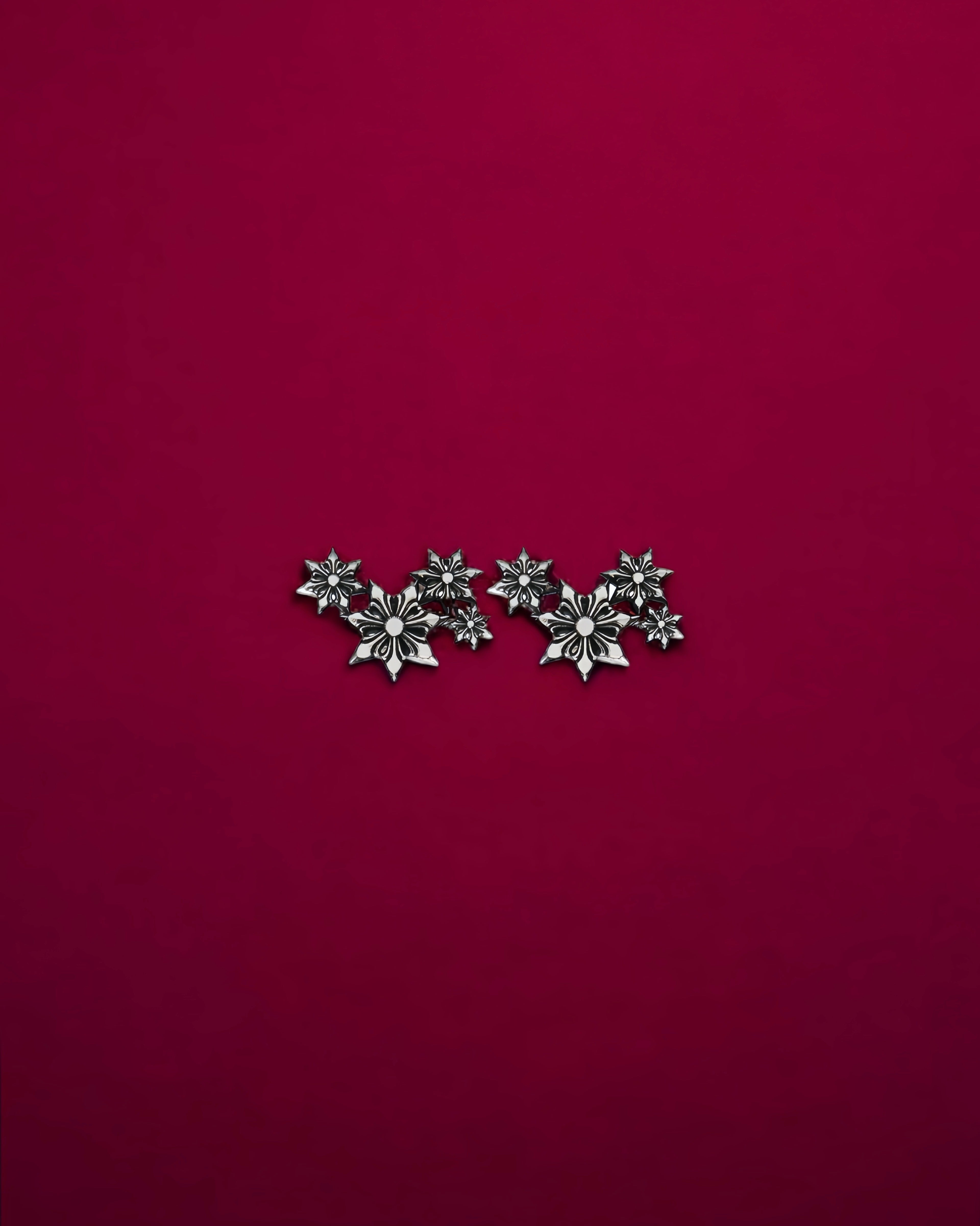 ASYMMETRIC BLESSING STARS EARRINGS