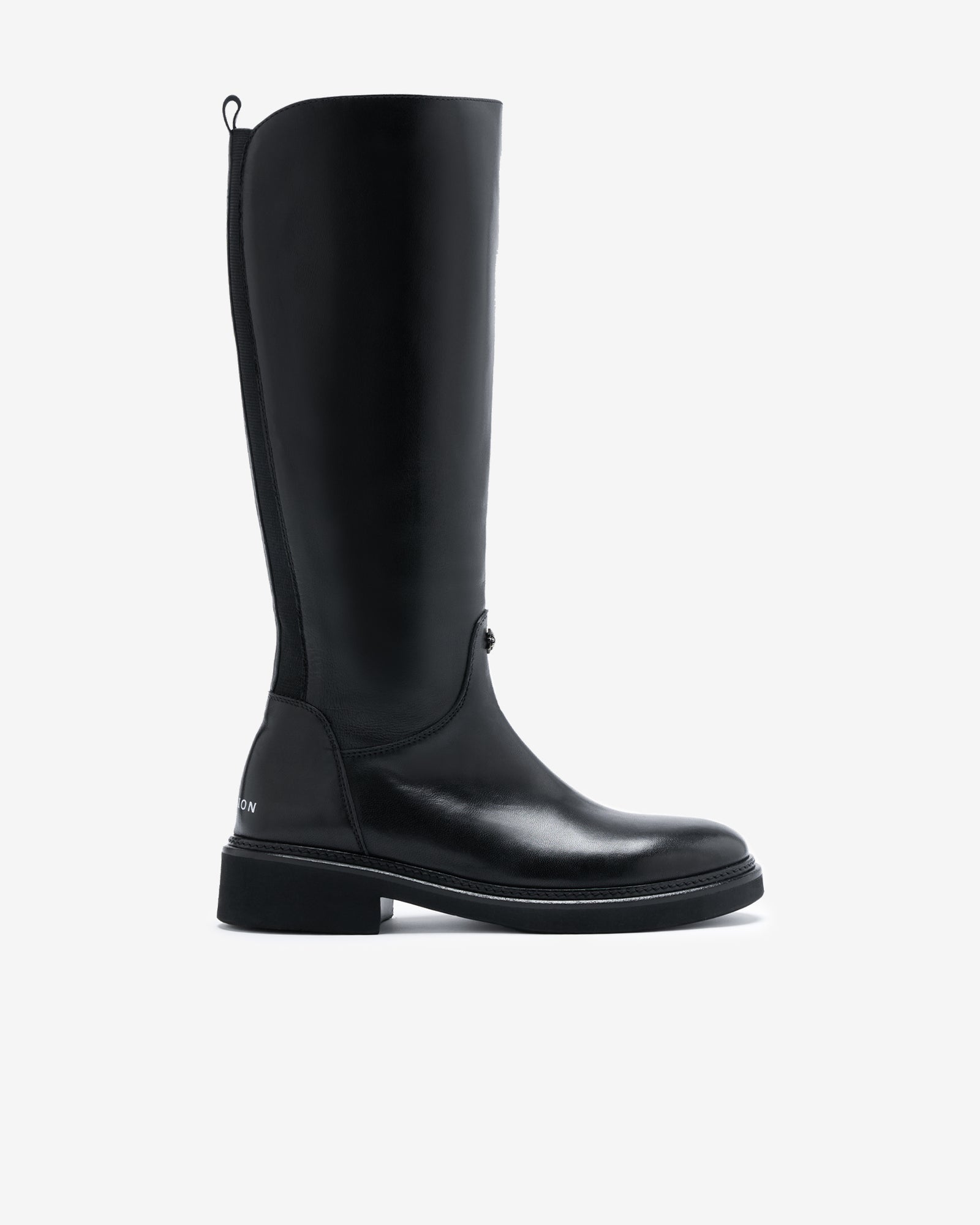 High Black Leather Archive Boots