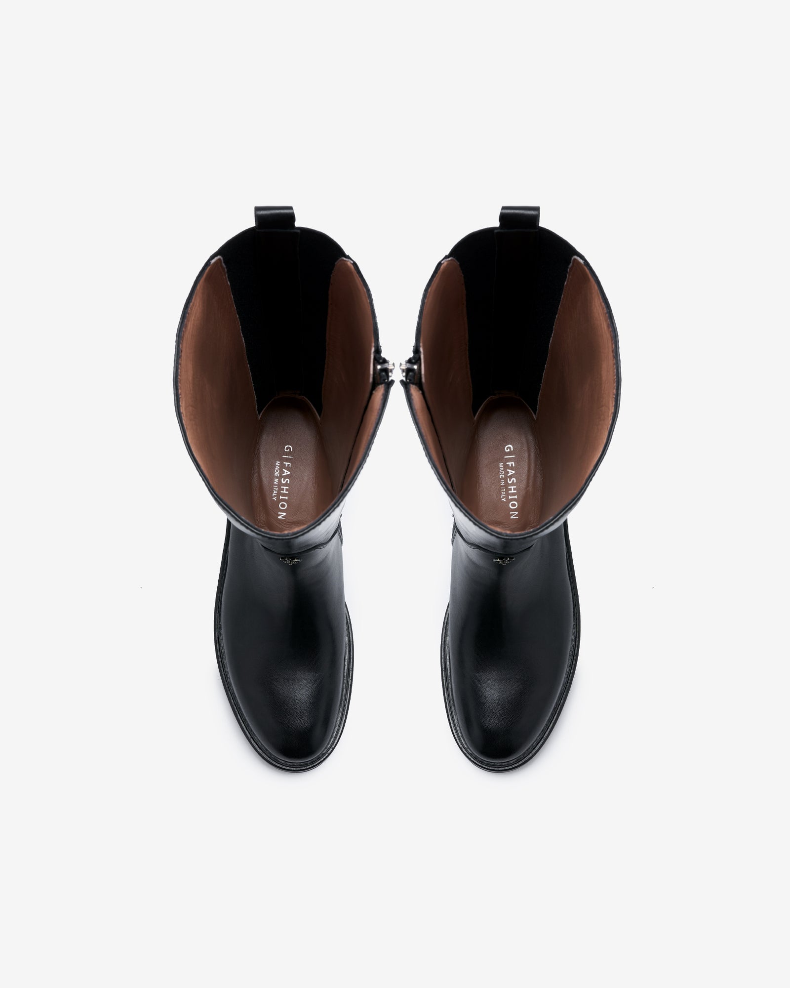 High Black Leather Archive Boots