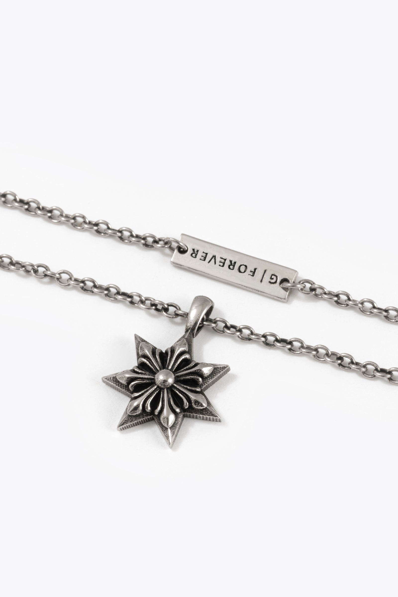 中性款 Archive银色信仰之星项链 