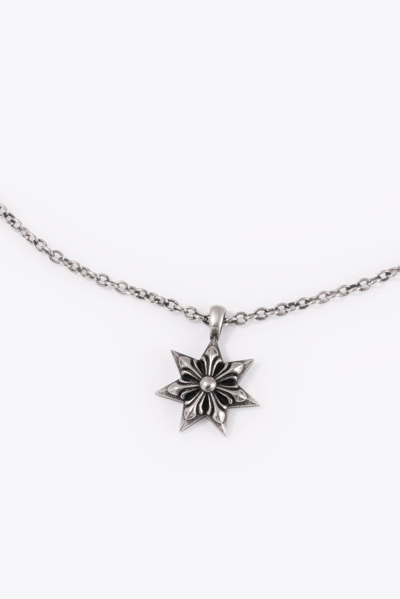 中性款 Archive银色信仰之星项链 