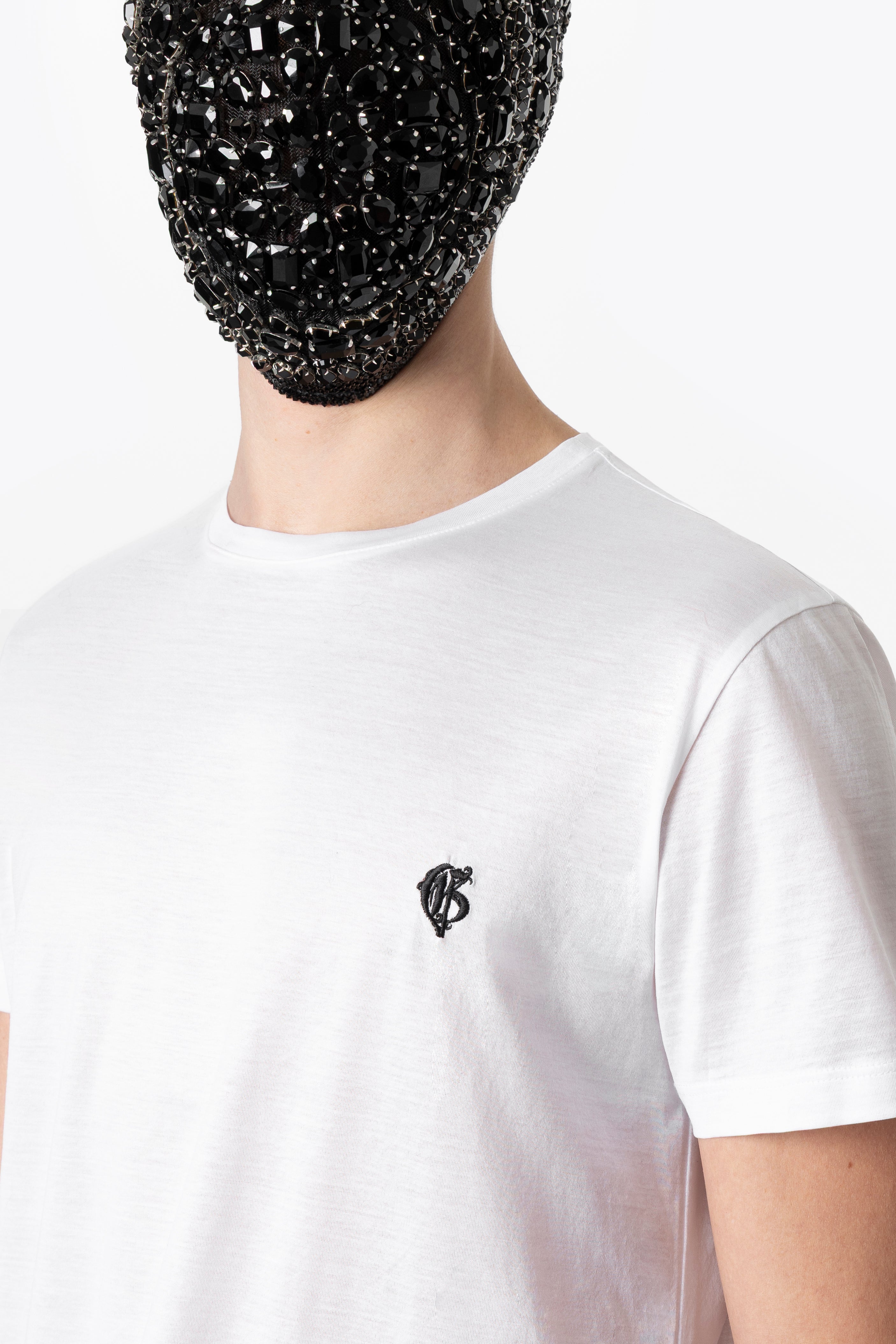 White Relaxed T-shirt with logo