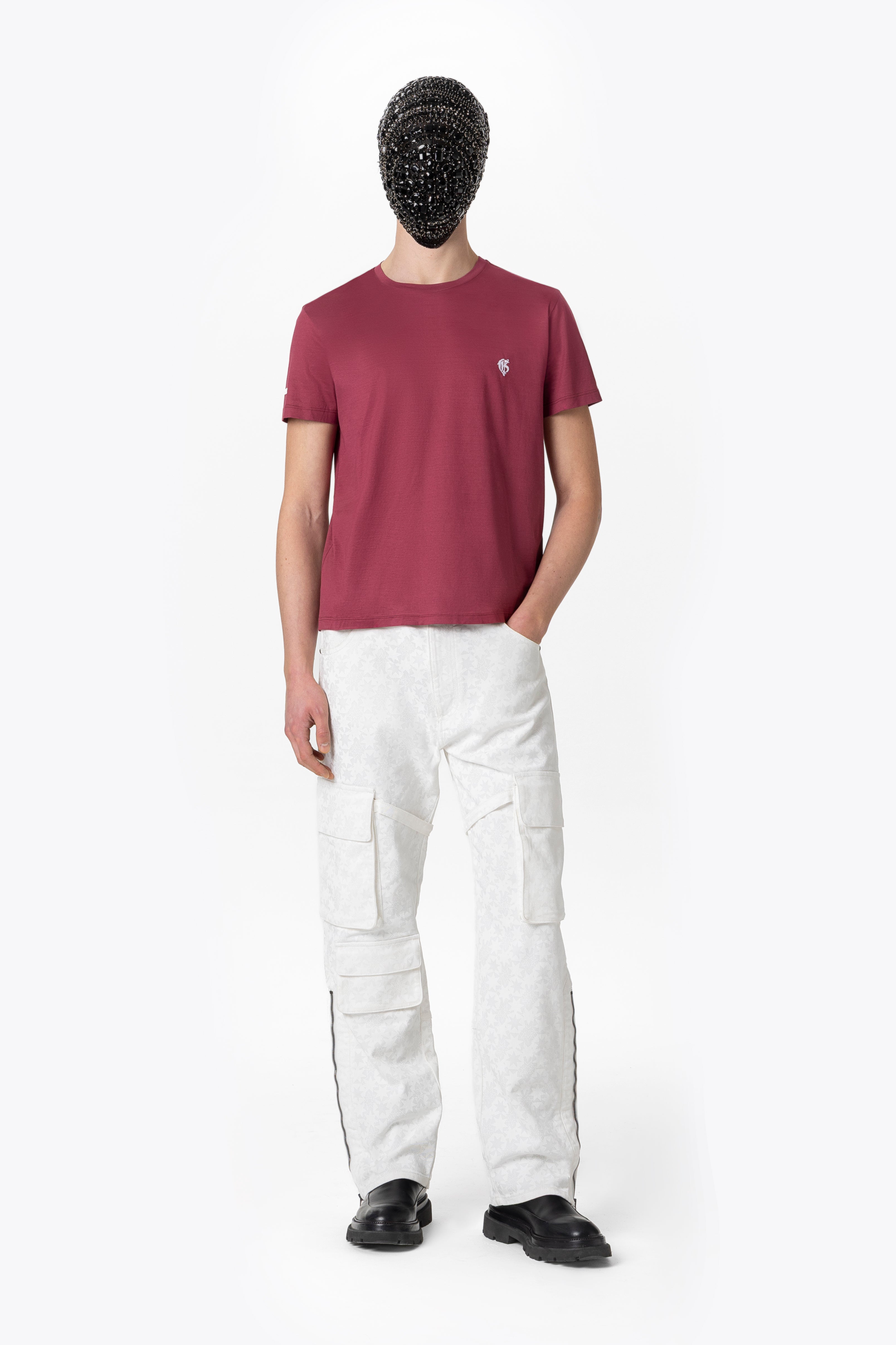 粉色 宽松Logo T恤 