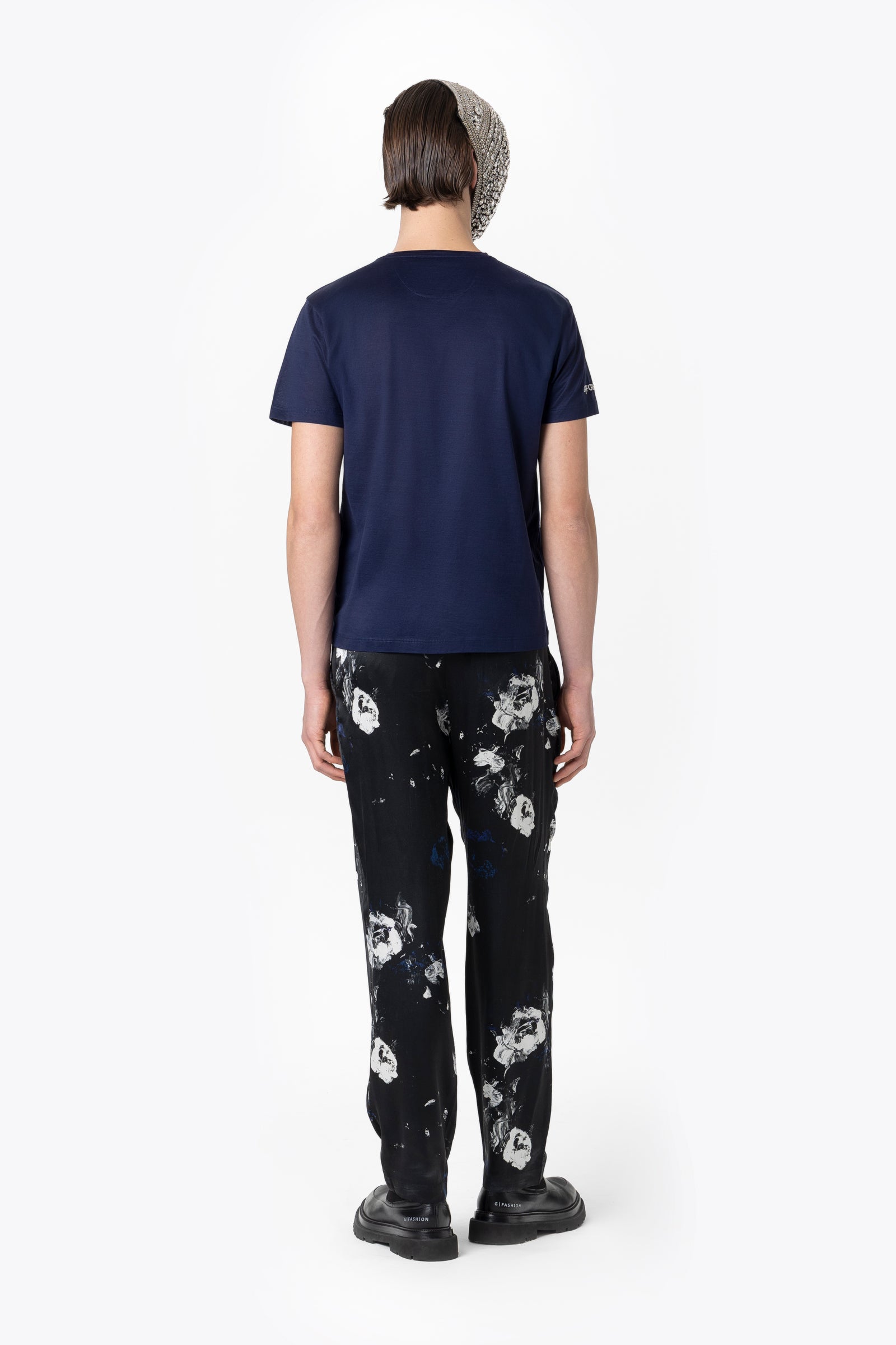 Blue  Relaxed T-shirt with logo