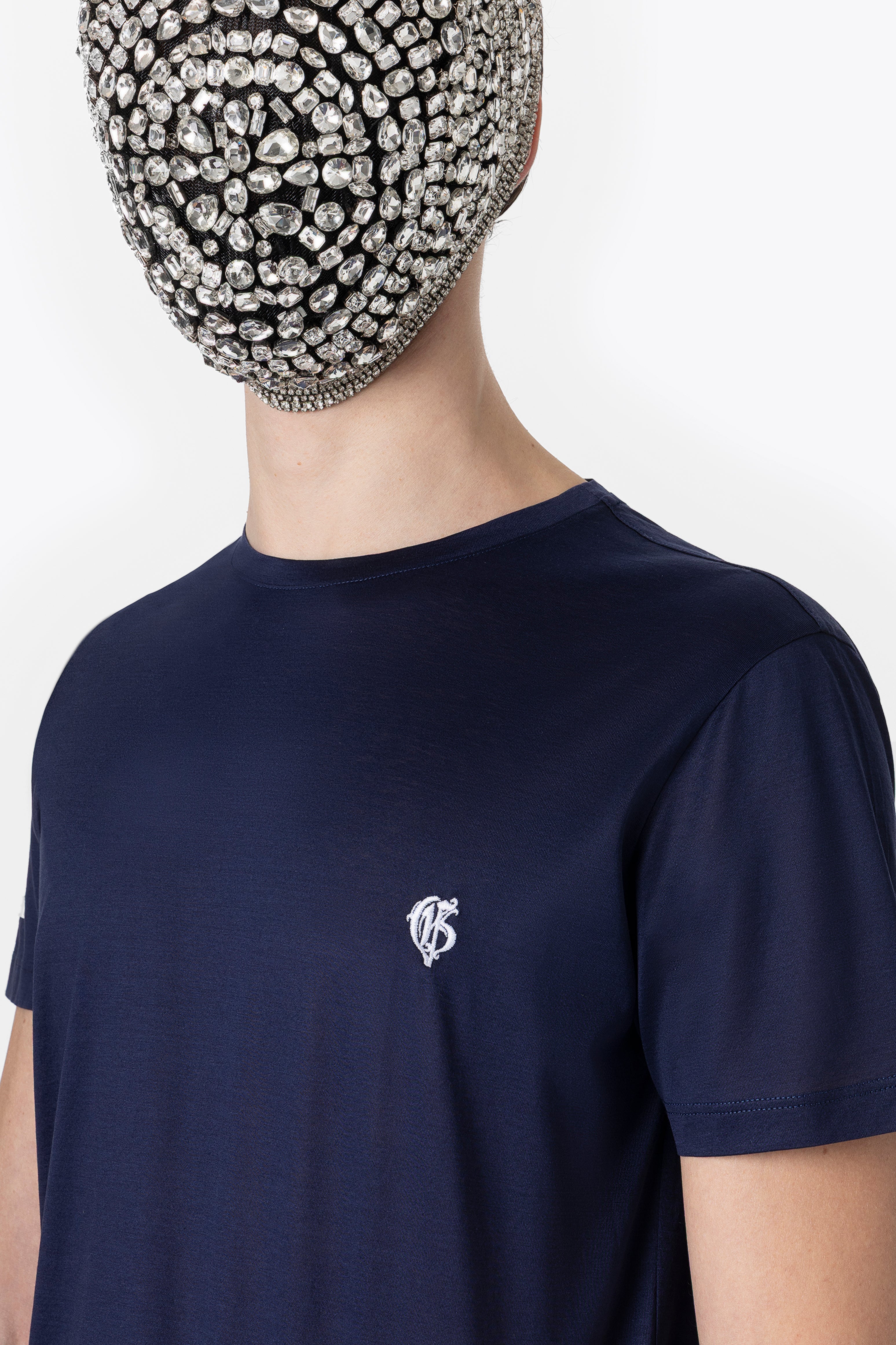 Blue  Relaxed T-shirt with logo