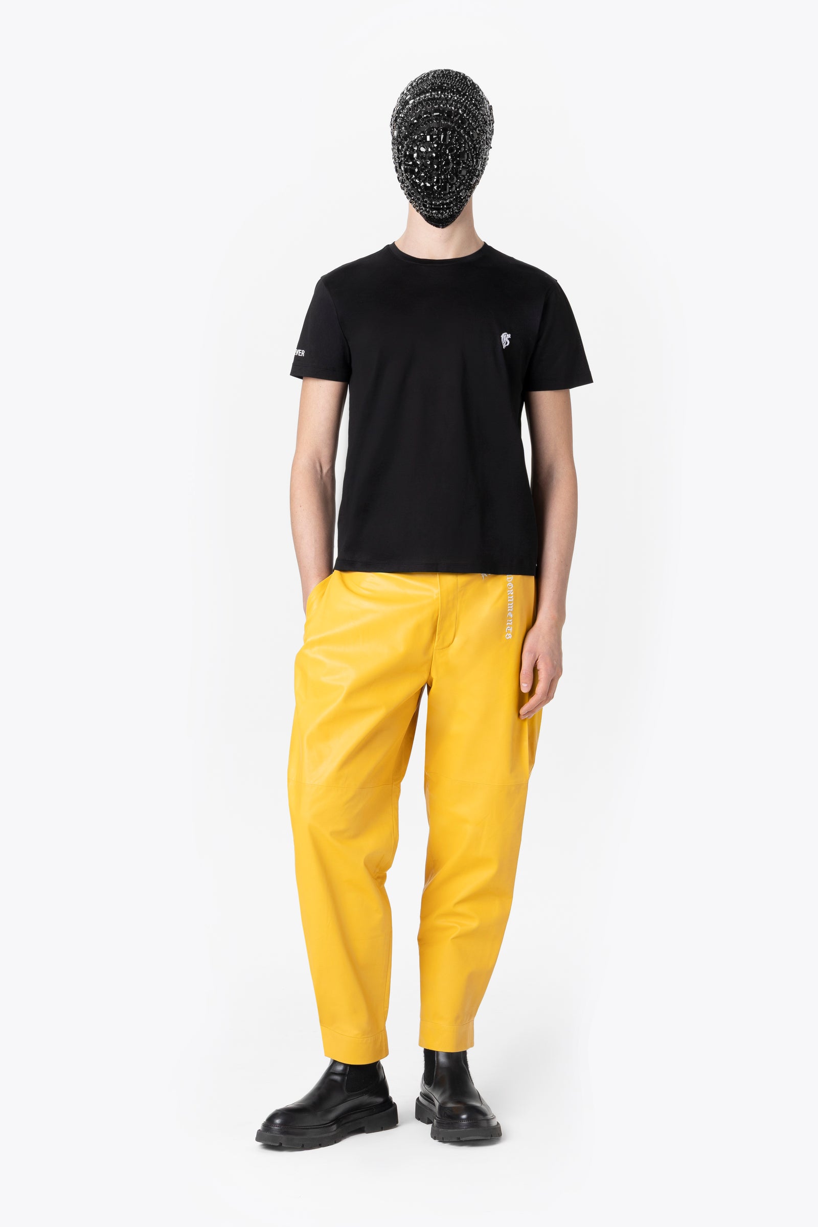 黑色宽松Logo T恤 