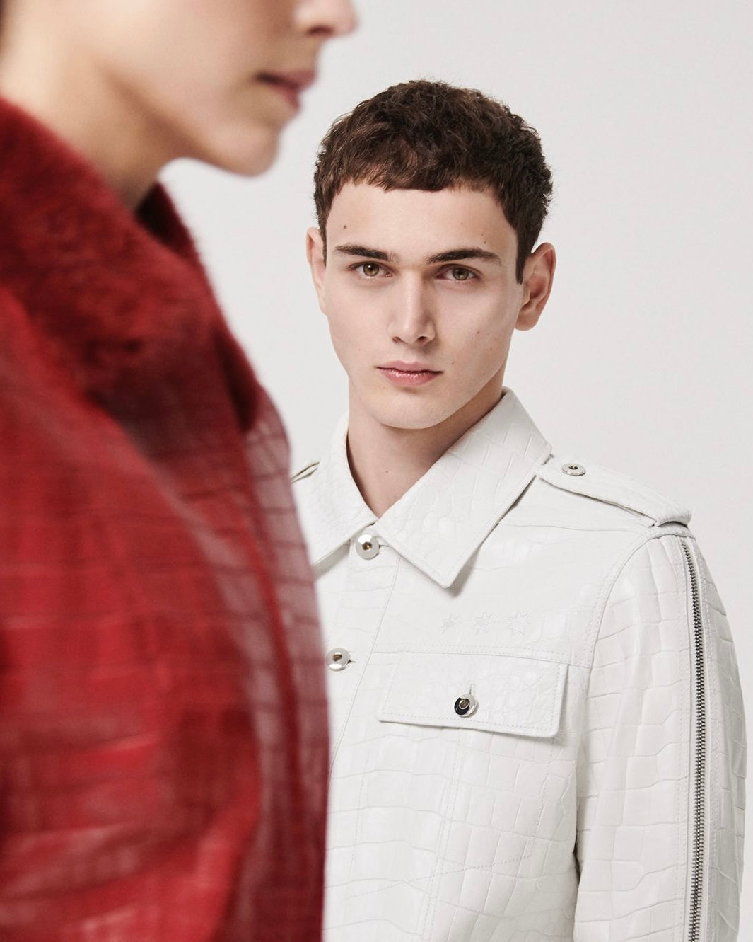 WHITE CROCODILE JACKET