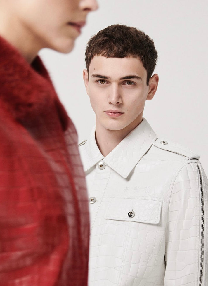 WHITE CROCODILE JACKET
