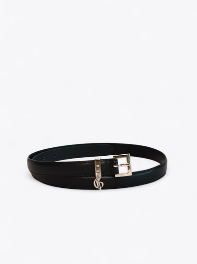 Heroes Saffiano Belt with Silver Logo