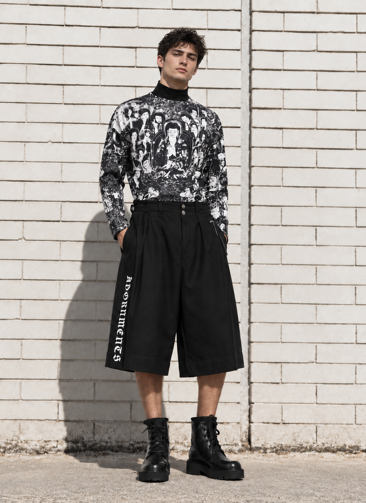 Black pant skirt