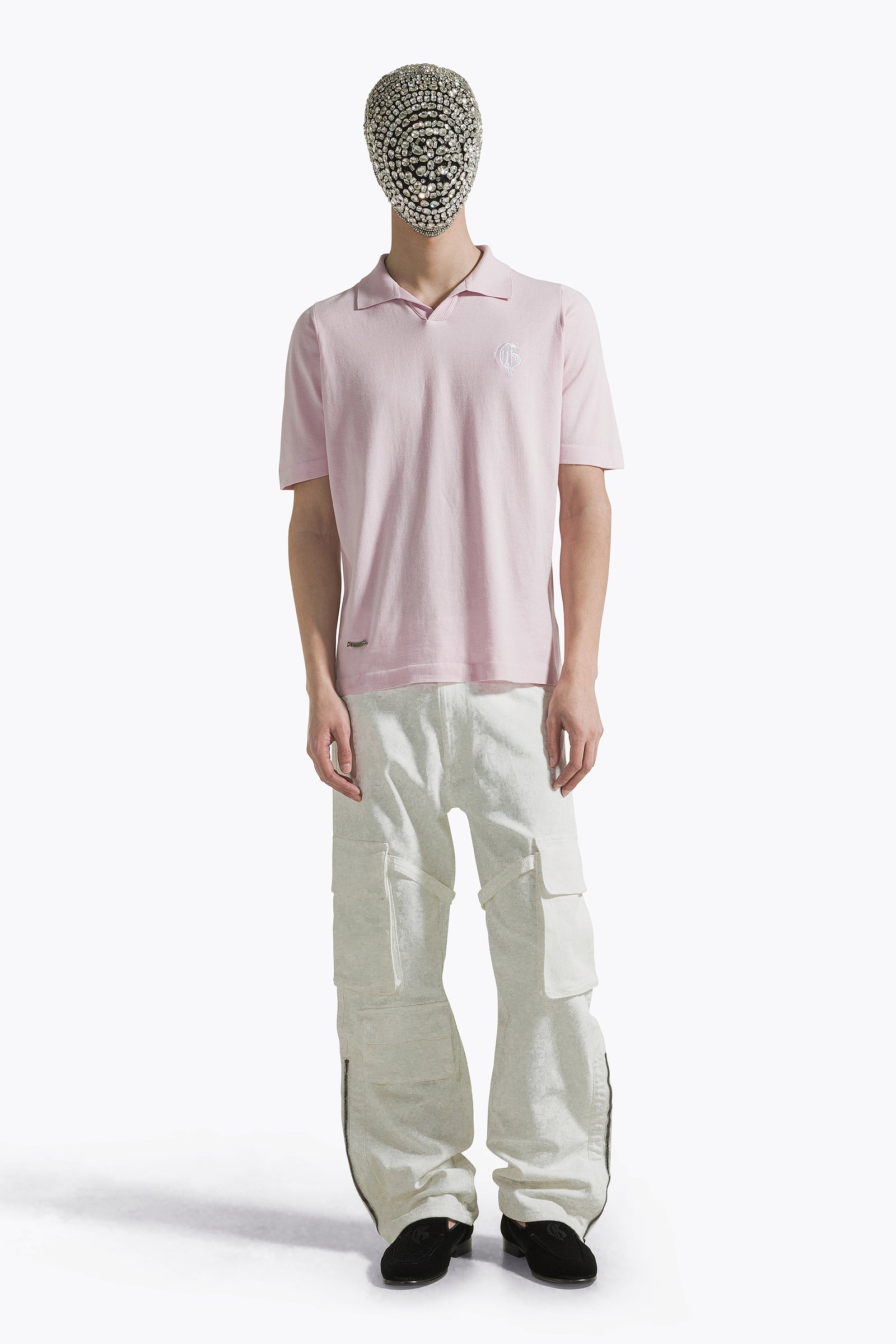 Pink Polo V-Neck