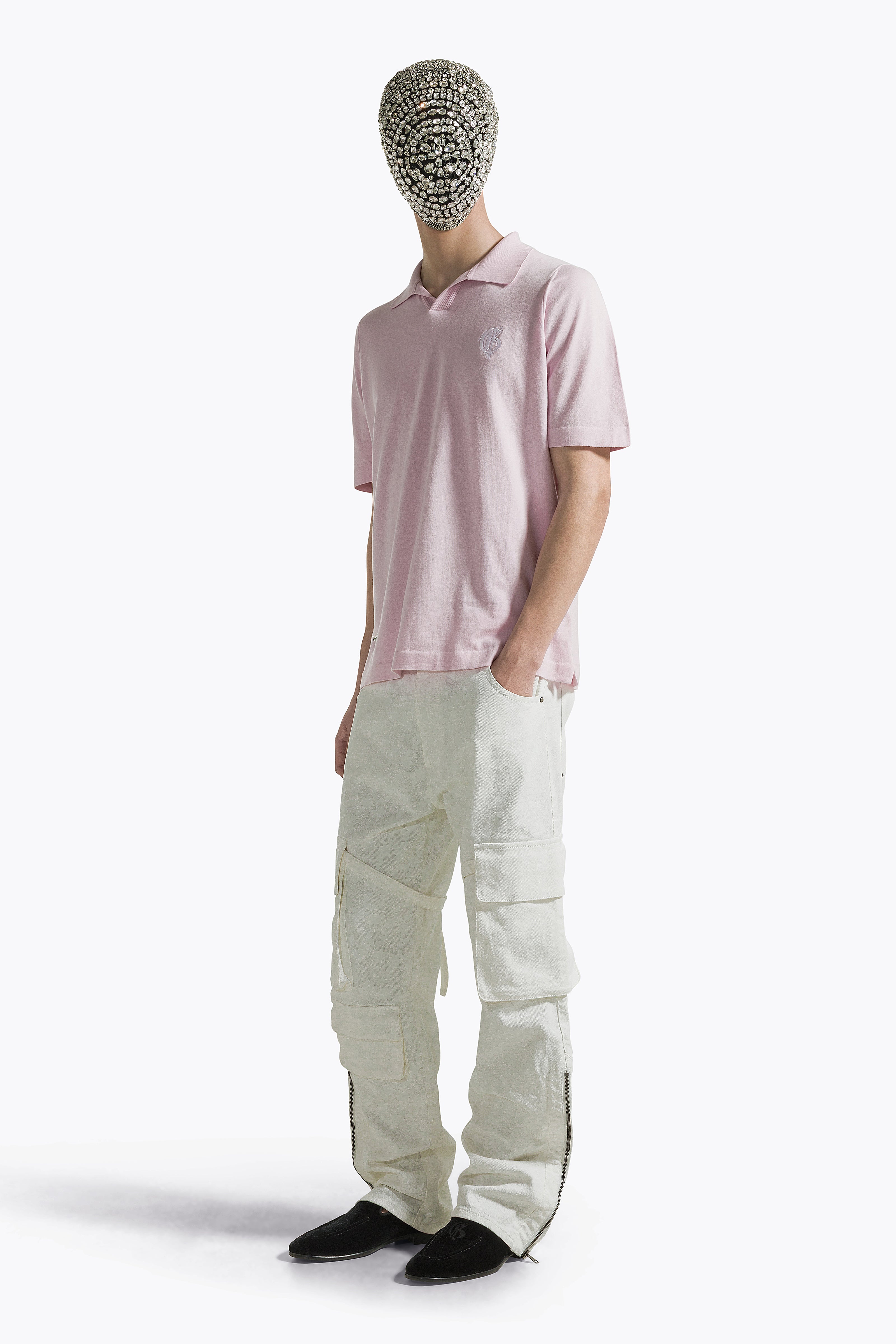 Pink Polo V-Neck