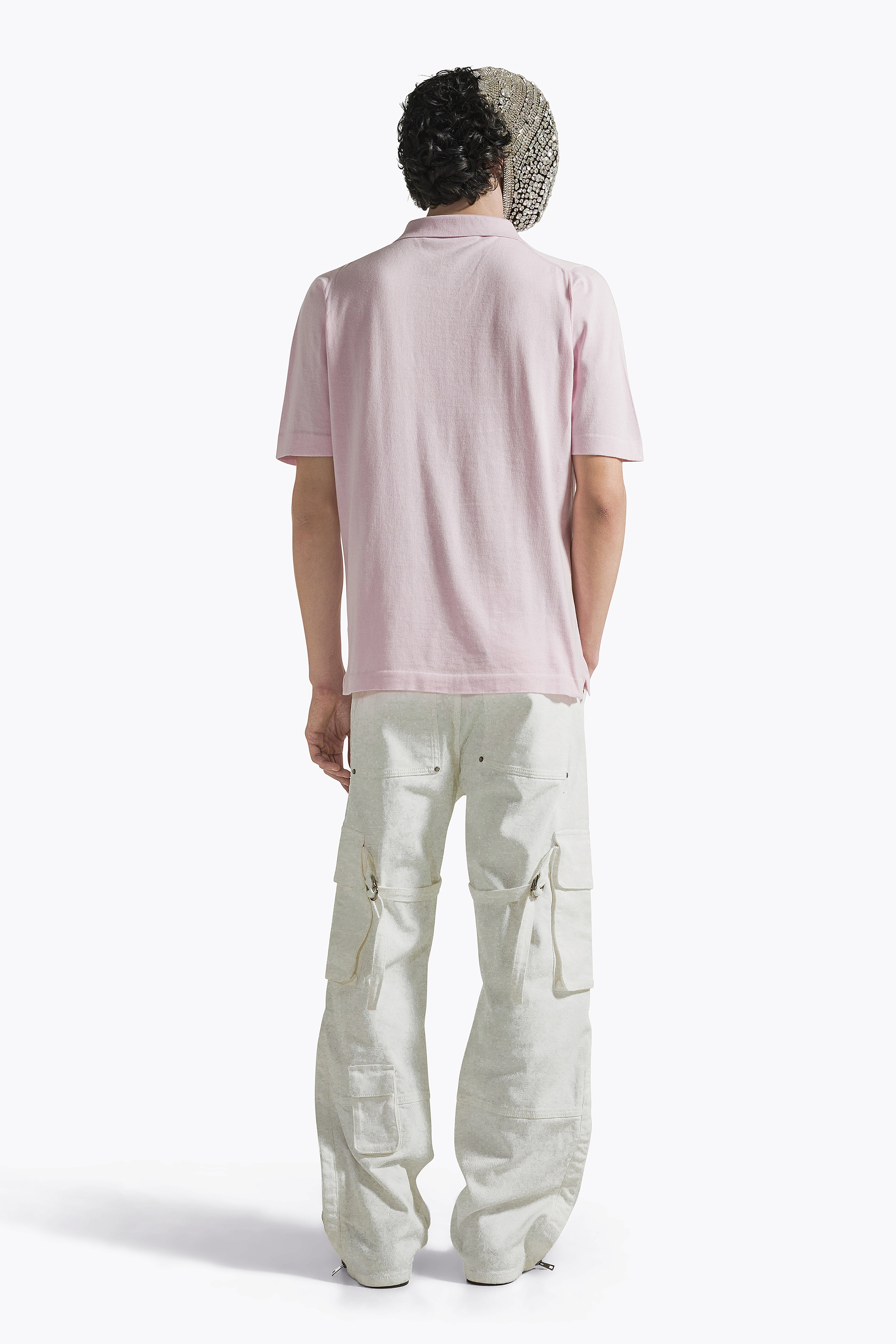 Pink Polo V-Neck