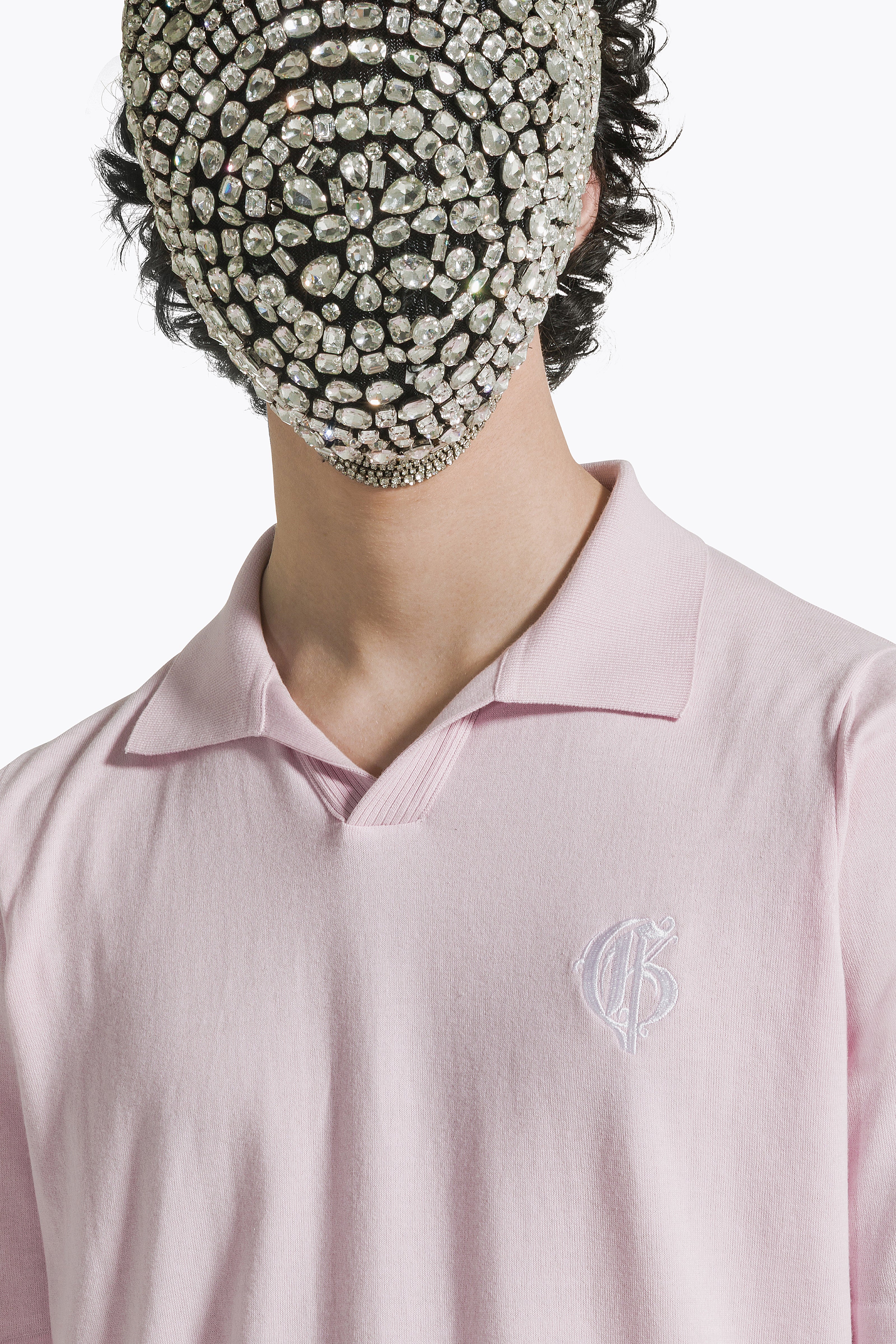 Pink Polo V-Neck