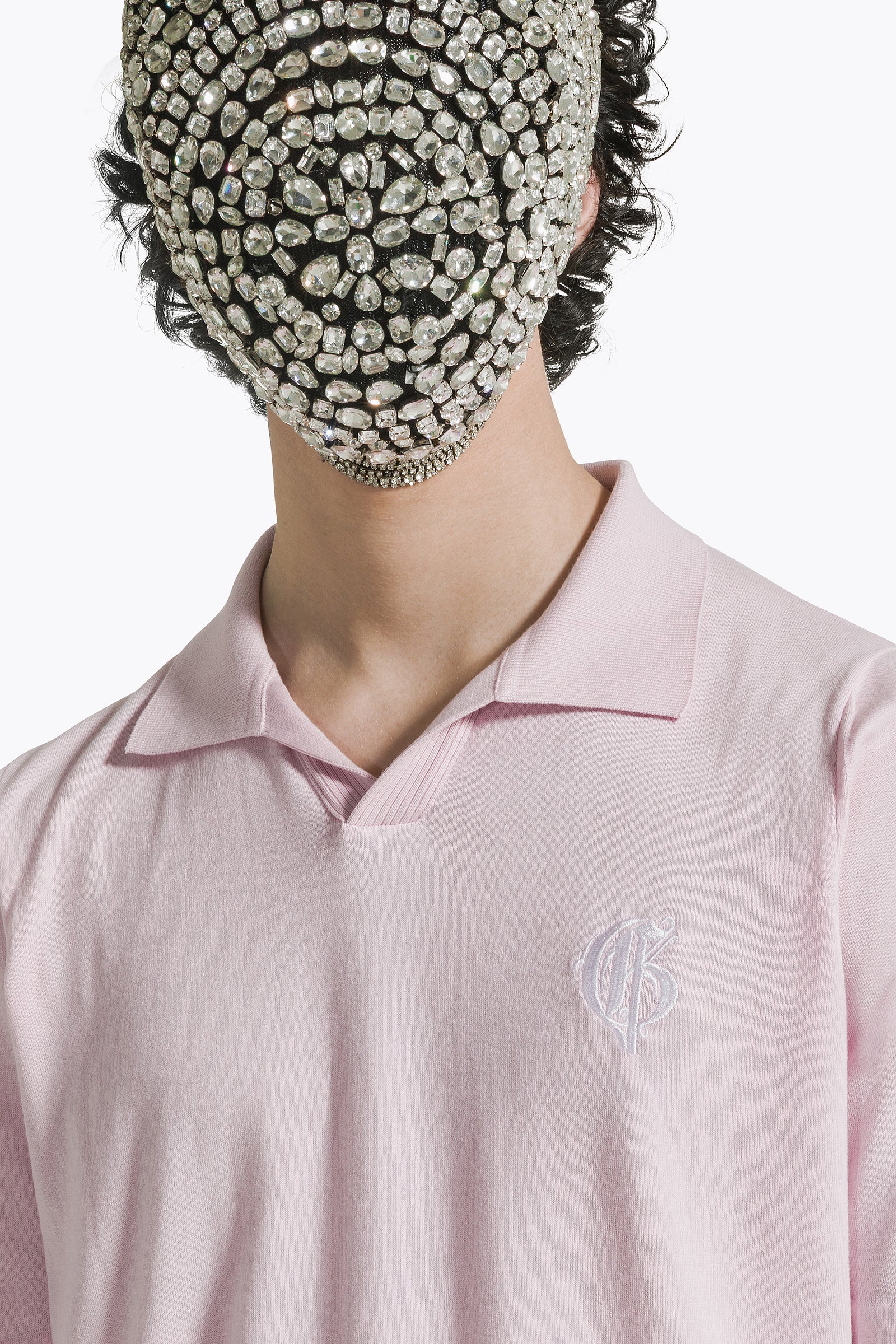 Pink Polo V-Neck