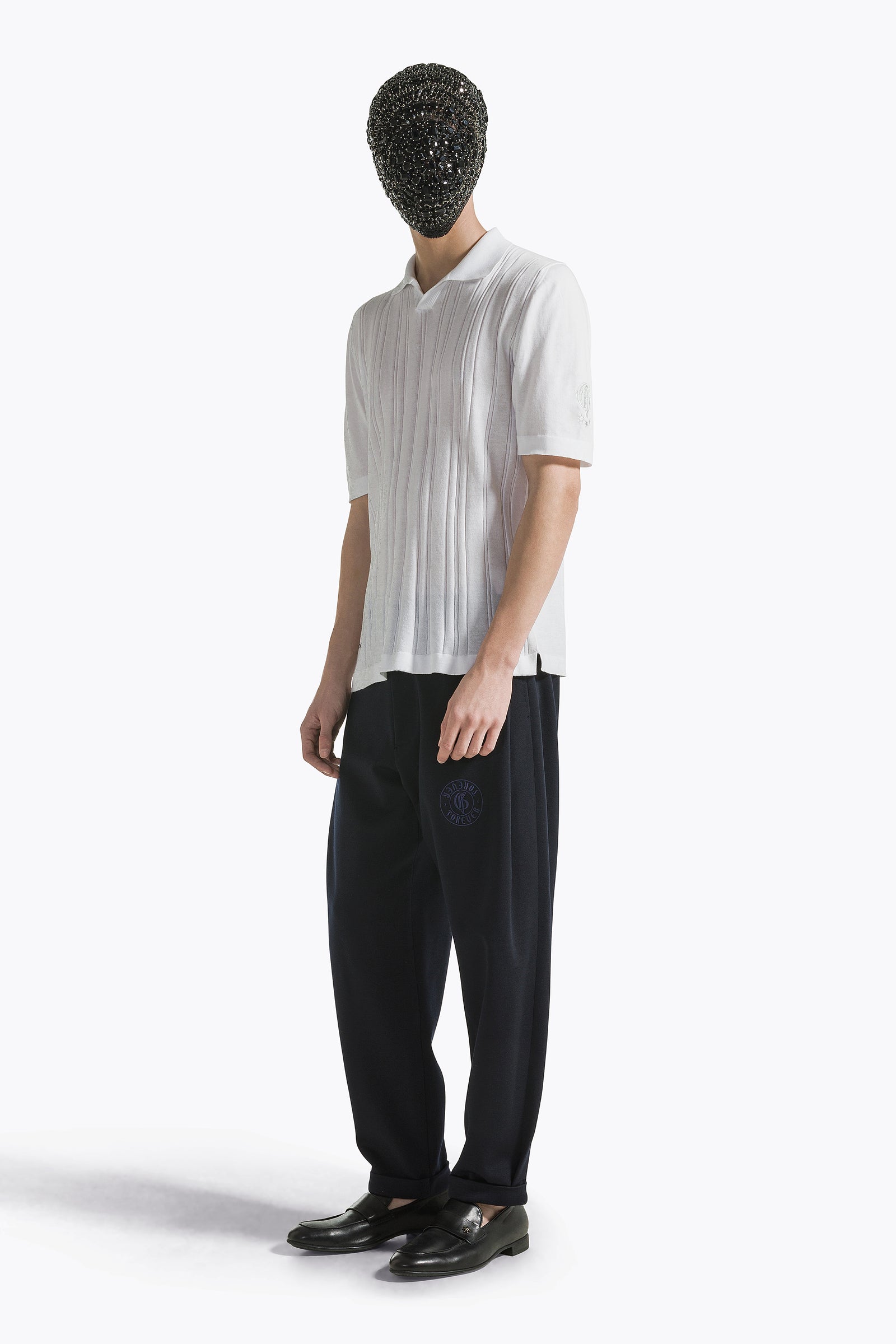 White Polo V-Neck