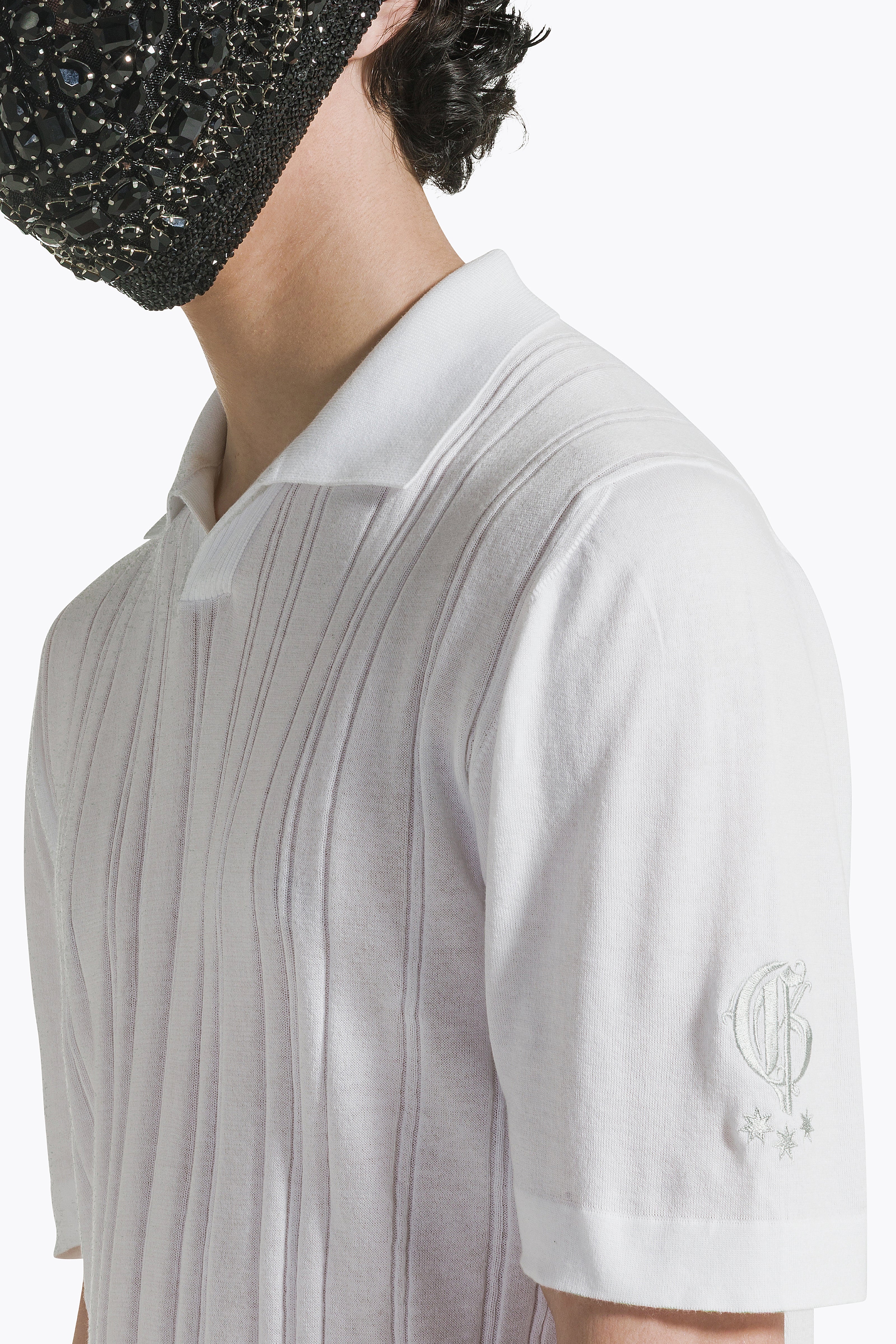 White Polo V-Neck