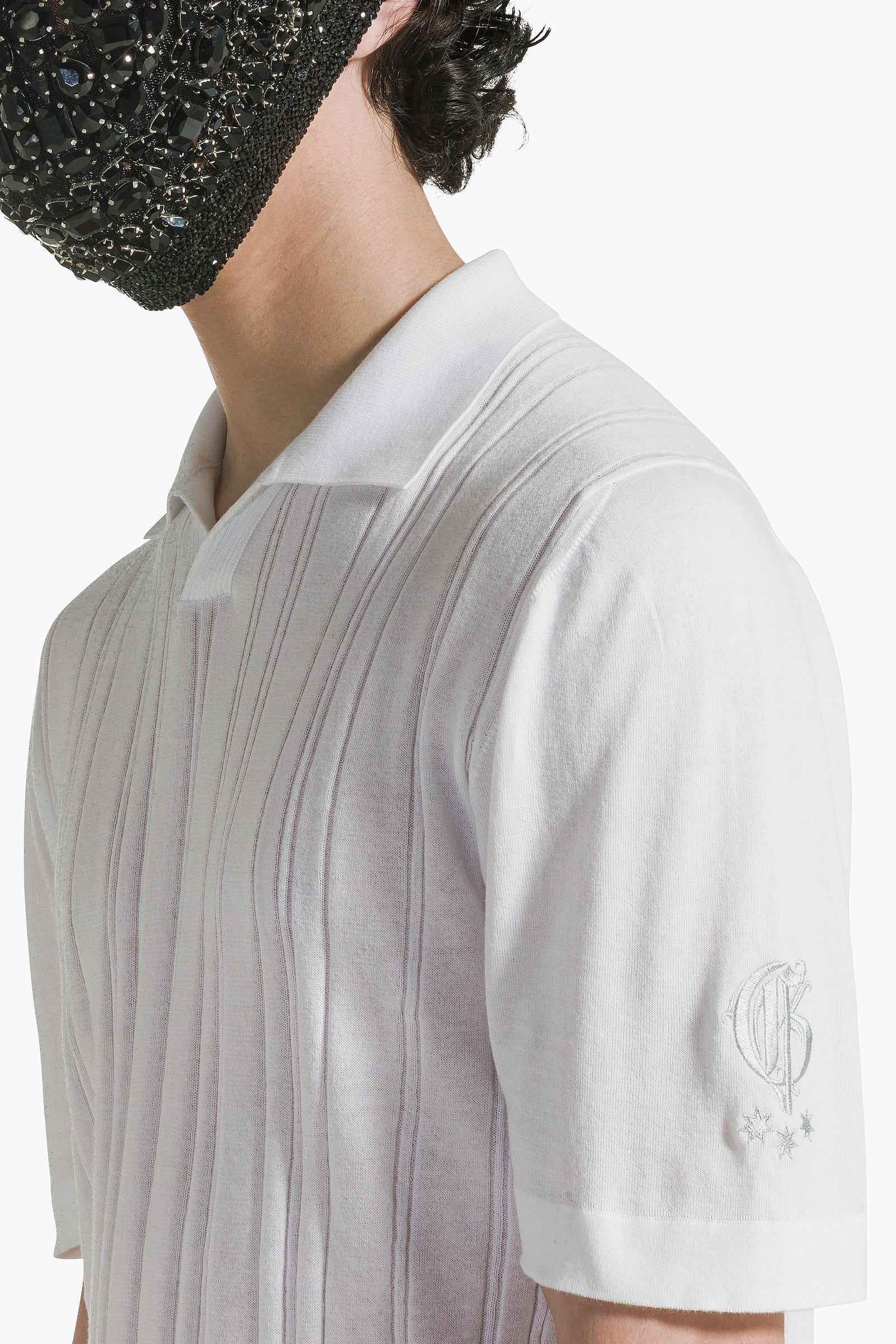 White Polo V-Neck