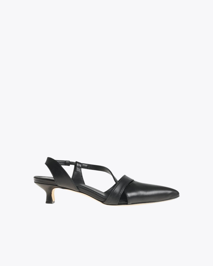 The Black Leather Visionary Sandals