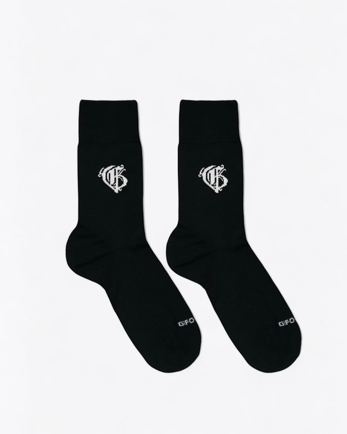 Duo Archive Black Cashmere Silk Socks