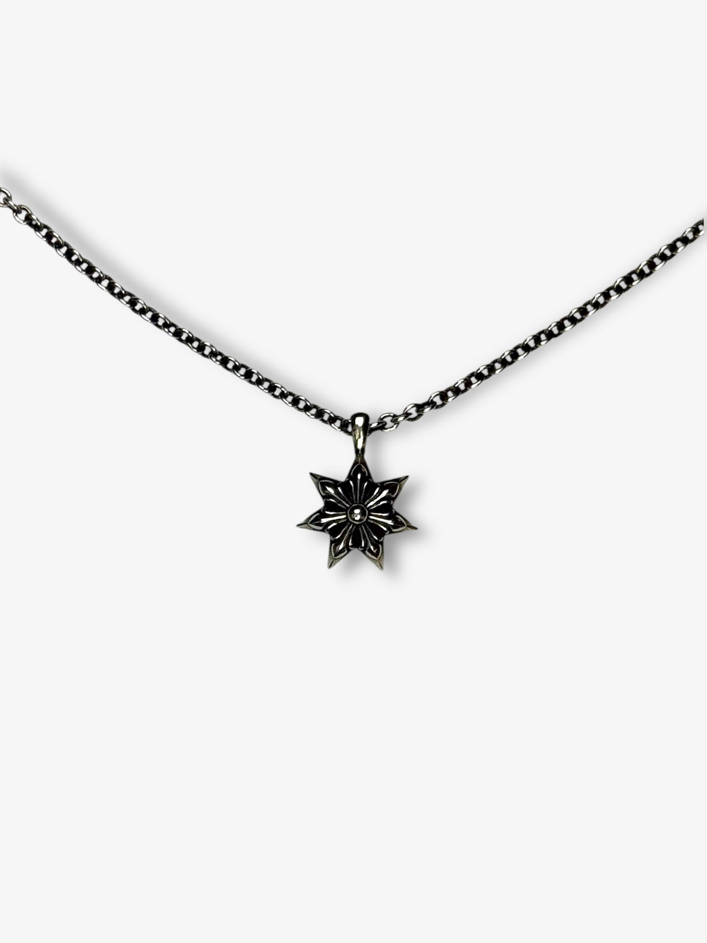 Unisex Archive Star Silver Necklace