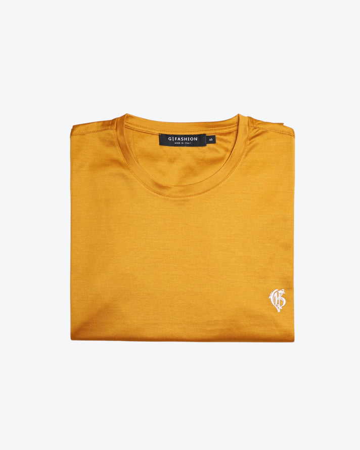 Mustard  Relaxed T-shirt with logo