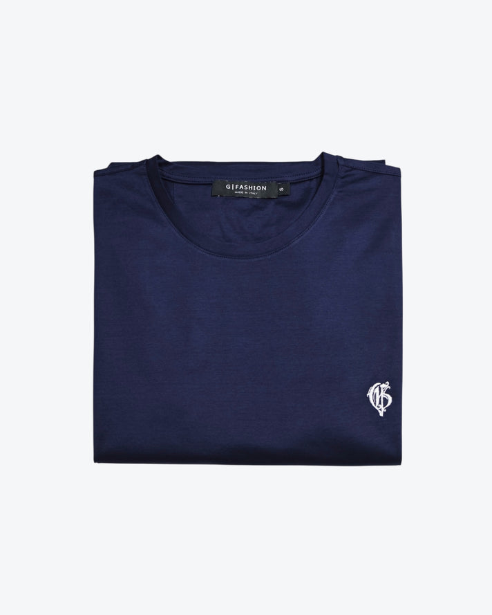 Blue  Relaxed T-shirt with logo