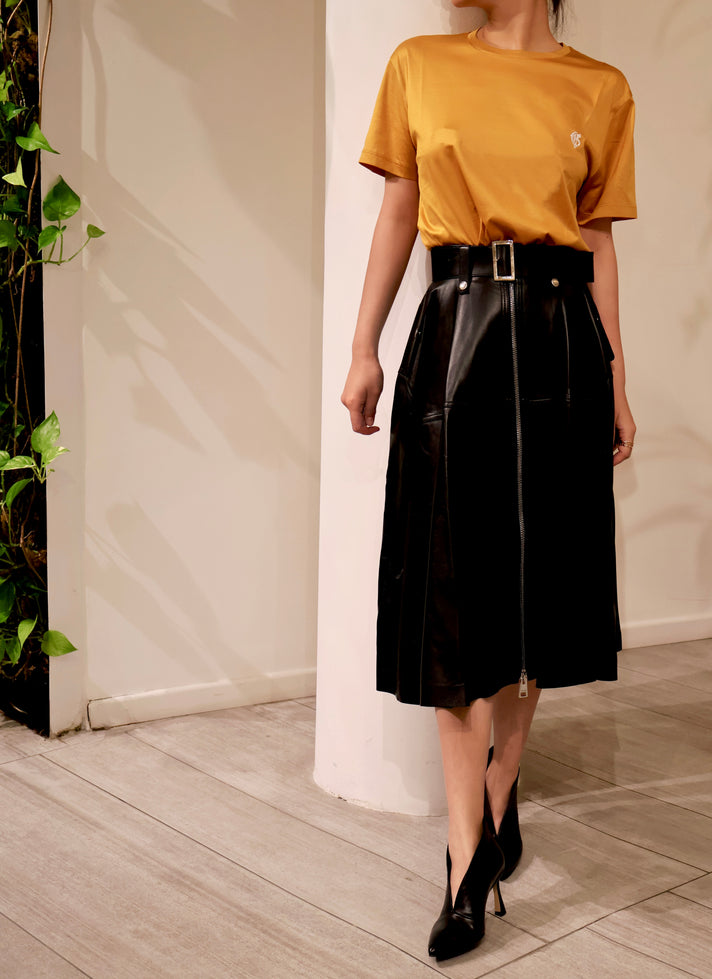 Mustard  Relaxed T-shirt with logo